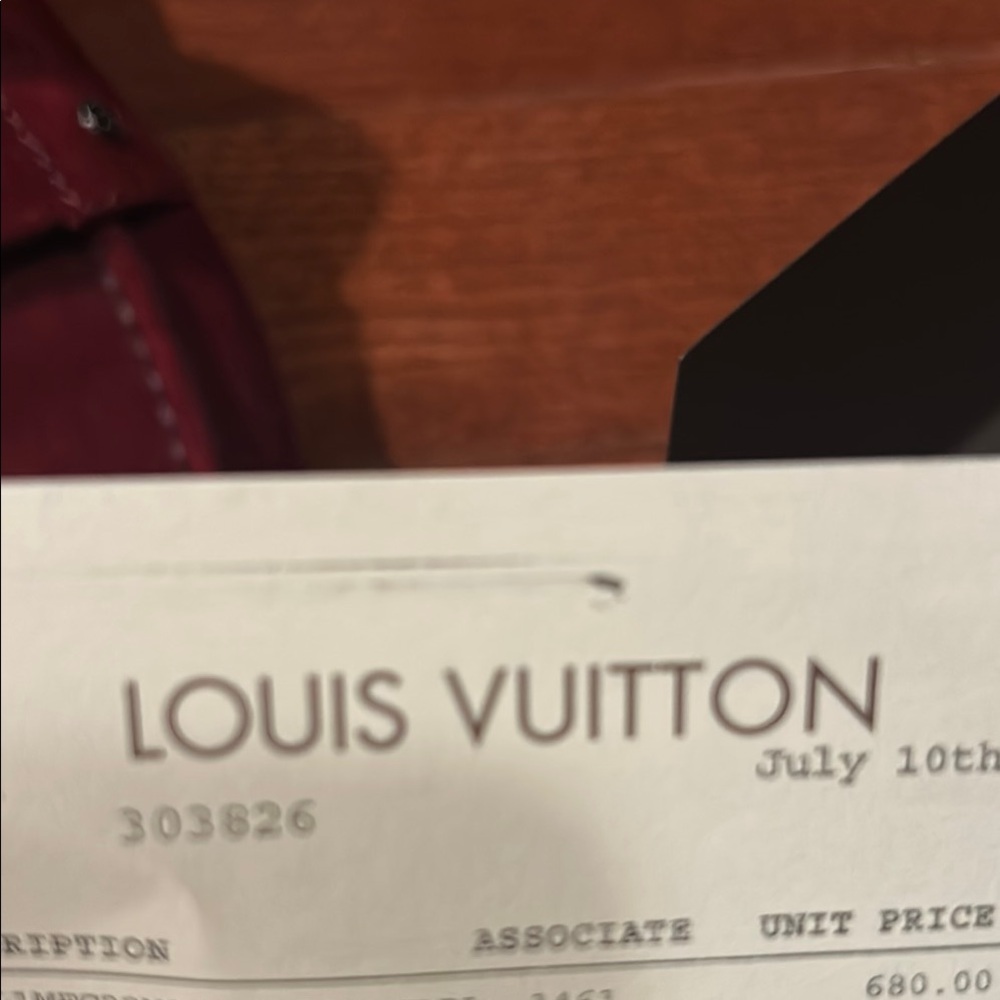 Louis Vuitton Red Suede Men's Loafers - Picture 3 of 3